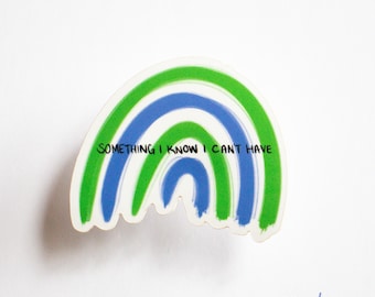 Pegatina impermeable inspirada en SPN de Destiel Rainbow