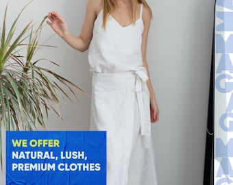 Linen Sleeveless Tank Top – Loose Fit Summer Undershirt – Soft Flax Round Neck Blouse for Women – Lightweight Loungewear