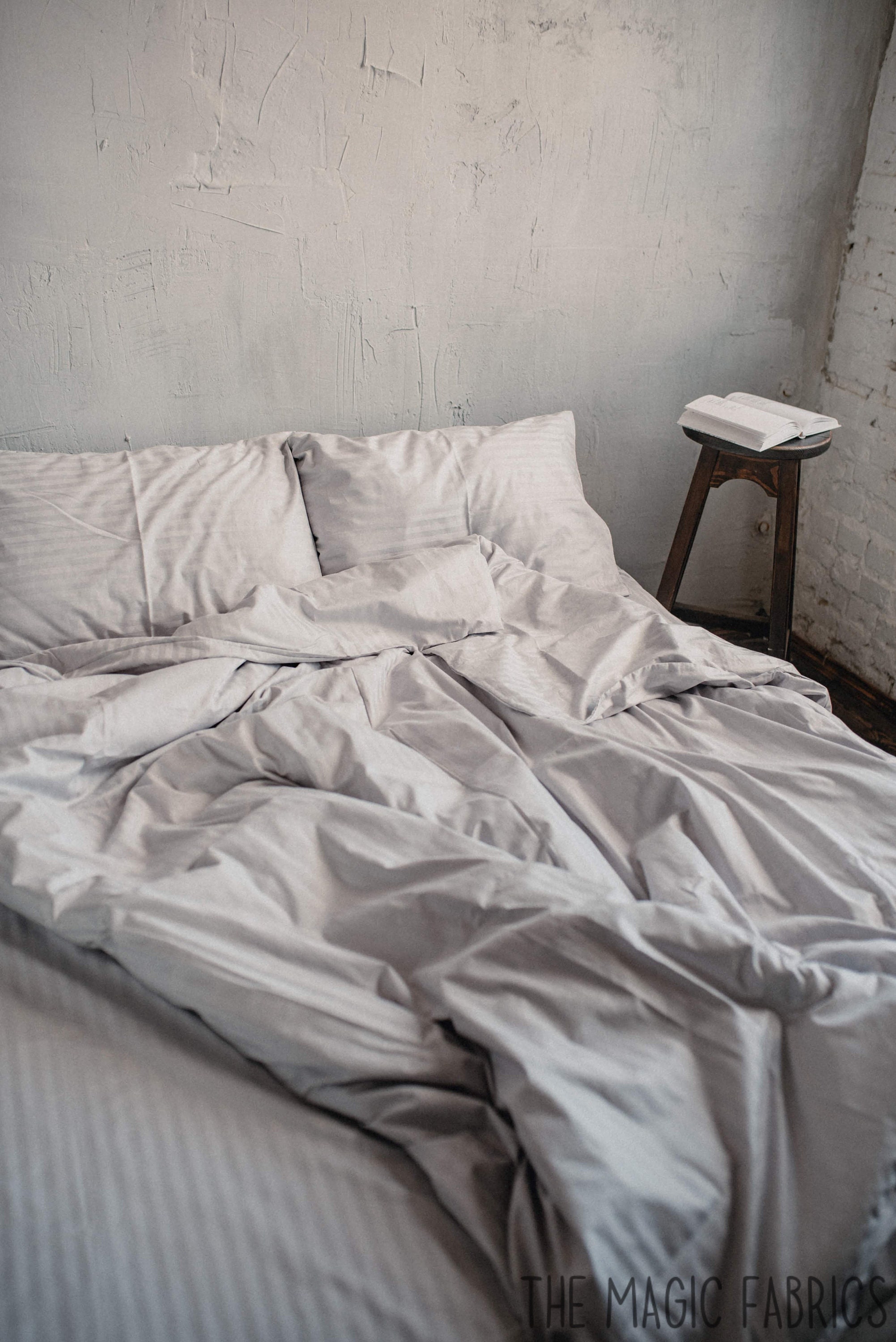 Flat sheet in Light grey color Etsy