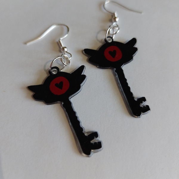 Hazbin Hotel key earrings