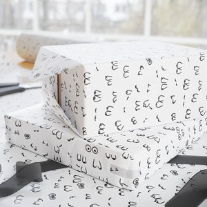 Boob Wrapping Paper,  Adult Wrapping Paper, Funny Birthday Wrapping Paper, Boobie Art, Bachelorette Party Favor, WlW Gifts, Lesbian Gifts