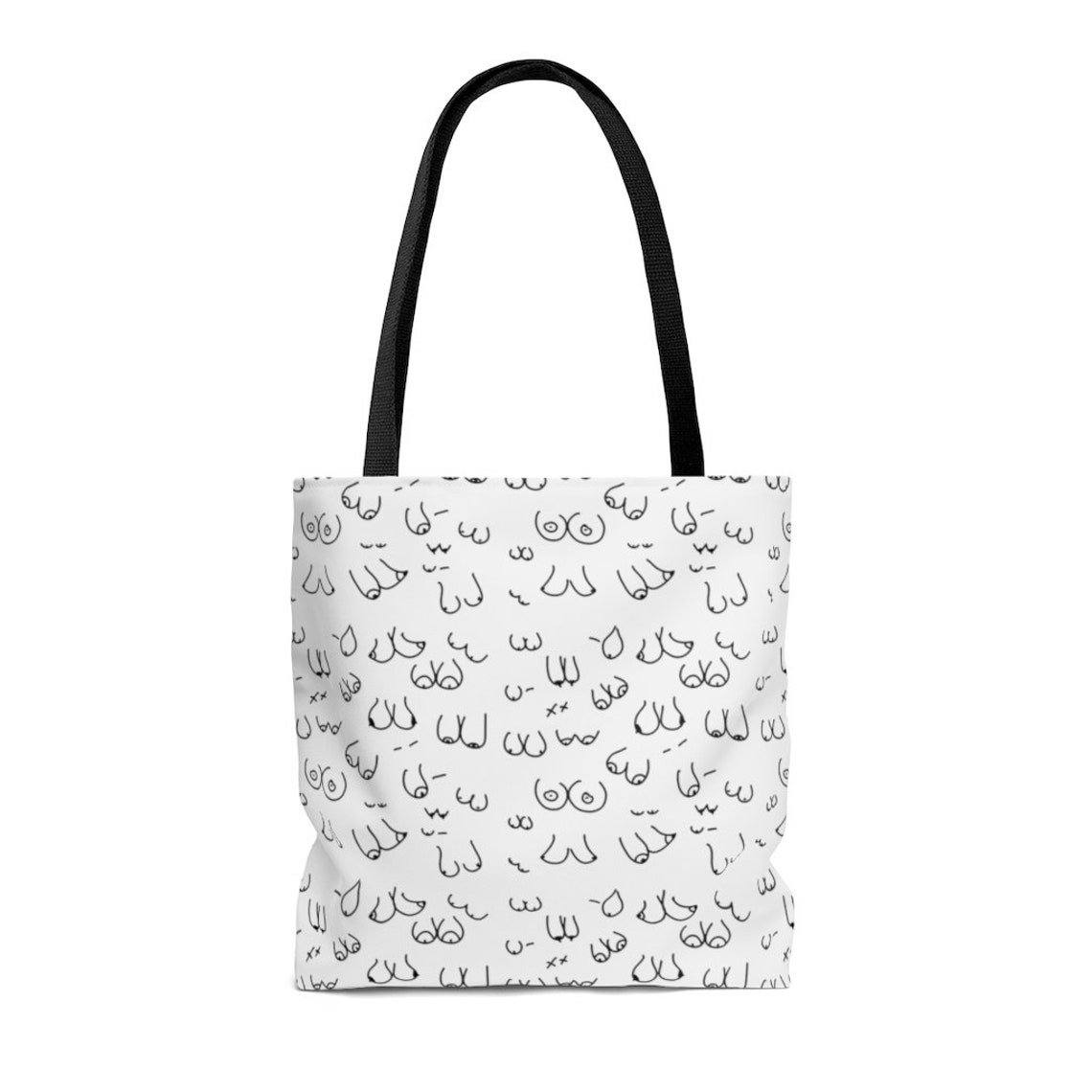 Boob Pattern Tote Bag Cute Tote Bag Fun Tote Bags Silly Etsy