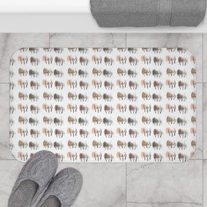Bath Mat | Watercolor Bums Bath Mat | Butts Bath Matt | Funny  Bath Matt |