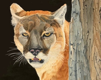 Florida Panther Original Artwork by Artist Sherrie Spencer
