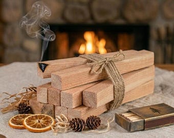 Kiln Dried Cedar Kindling Sticks – Natural Aromatic Fire Starter Wood (10 Pack)
