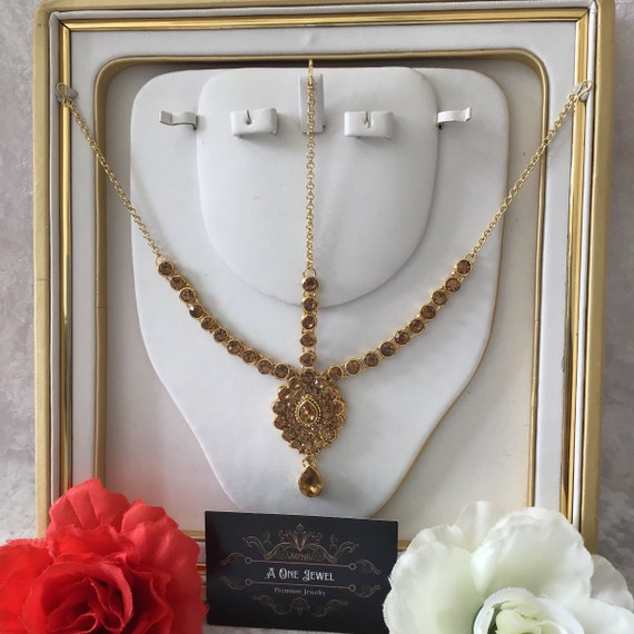 Indian Bollywood Bridal Gold Plated Kundan Matha Patti, Head Chain, Damini,  Maang Tikka, Matha Patti, Wedding Hair Accessories, Hair Jewelry