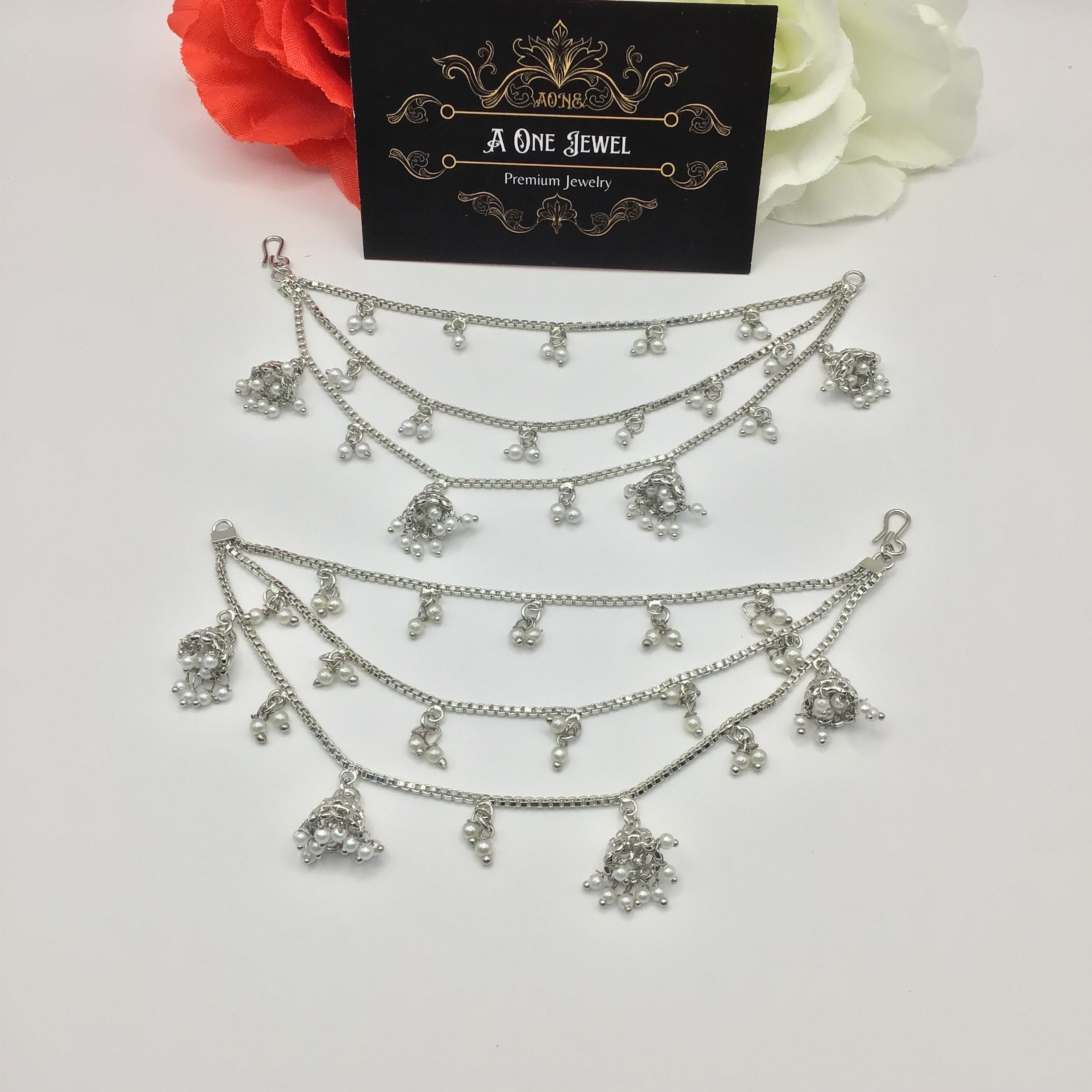 Achat Boucles d'oreilles Chaîne plaqué or