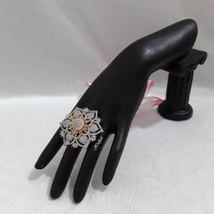 Beautiful American Diamanté Adjustable Statement Ring For Women, Wedding Band, Engagement Ring, Luxury Female Ring, Wedding Ring