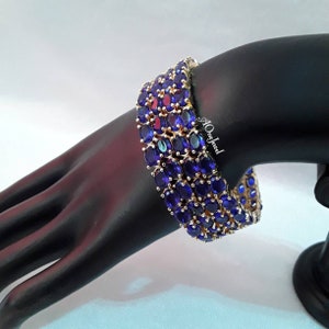 Indian 22K Gold Plated AD CZ 4pcs Bangles Indian Jewelry, Pakistani Jewelry, Bangles, Bracelet, American  Diamond Bangles, Twilight Blue