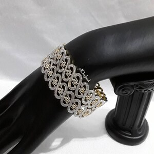 Indian 22K Gold Plated AD CZ 2pcs Bangles Size 2.6, Indian Jewelry, Pakistani Jewelry, Bangles, Bracelet, American  Diamond Bangles, Kadas