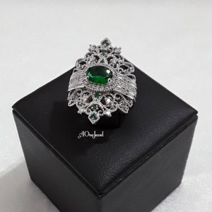 Beautiful CZ Diamanté Queen Style Ancient Egypt Crown  Cocktail Ring For Women, Wedding Band, Engagement Ring, Luxury, Wedding Ring