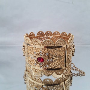 Indische Vergoldete 1 Stück Größe 2,8 Armreifen zum Öffnen, indischer Schmuck, pakistanischer Schmuck, Armreifen, Armband, Kada, ethnische Armreifen, Hochzeit Armreif