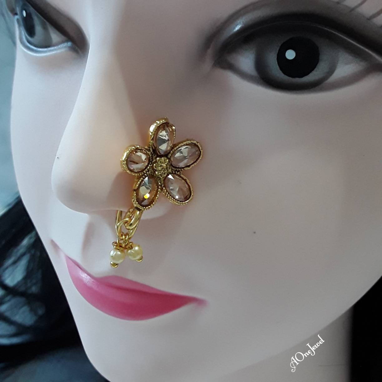 Best nose pin best sale designs