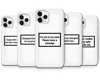 Cytat Etui na telefon, Estetyczne etui na iPhone'a 13, 12, 11, Xr, Xs Max, Samsung A12, A32, A52, A72, Galaxy S20FE, S21, S10E