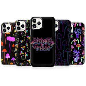 Pilz Handyhülle, Hippie iPhone Hülle für iPhone 13, 12, 11, Xr, Xs Max, Samsung A12, A32, A52, A72, Galaxy S20FE, S21, S10E