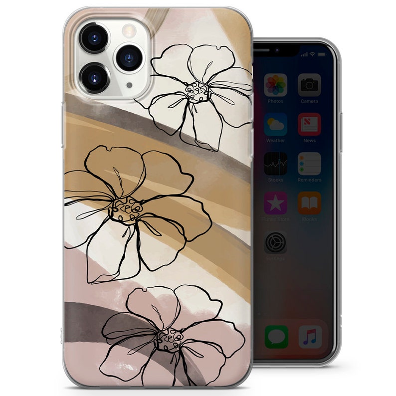 HUAWEI P20 |127 11PRO XS 12 /& Samsung S7 XR J6 Modern Abstract Phone Case Flower Phone Cover for iPhone 7 S8 A6 8+