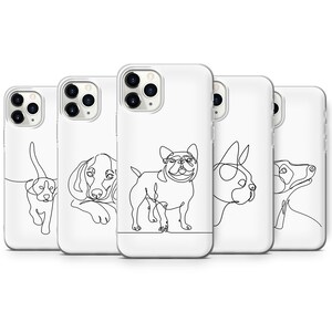 Dachshund Phone Case, French Bulldog iPhone Cover for iPhone 13, 12, 11, Xr, Xs Max, Samsung A12, A32, A52, A72, Galaxy S20FE, S21, S10E