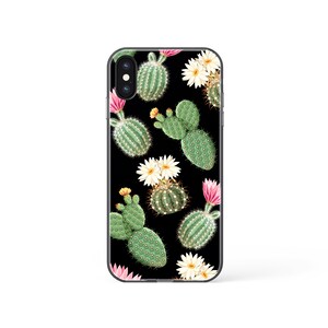 Light Pink Polka Dots Cactus Print Design Phone Case Design Samsung Flexi Pattern Gift iPhone VSCO Fun Boho