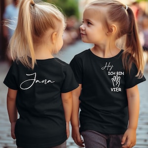 Birthday shirt with number and name | Personalized birthday shirt | 1-5 years | Shirt with desired age | Birthday