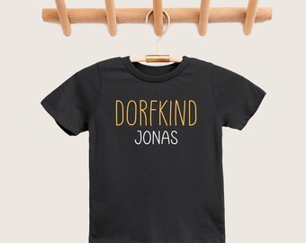 Dorfkind T-Shirt | Personalized children's T-shirt | T-shirt with desired name | various colors | size 56-134