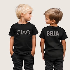 Ciao Bella T-shirt/long-sleeved shirt for children | Long-sleeved shirt with saying | T-shirt 56-134 | Long-sleeved shirt Ciao Bella | Motto shirt