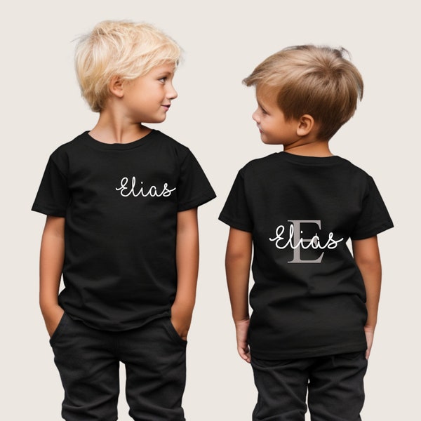 T-shirt/chemise à manches longues pour enfants avec nom | T-shirt enfant personnalisé | Chemise à manches longues avec prénoms pour bébés | T-shirt avec nom |