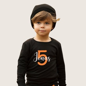 Camiseta de cumpleaños con número y nombre | Camiseta de cumpleaños personalizada | 1-10 años | Camiseta con nombre | Cumpleaños