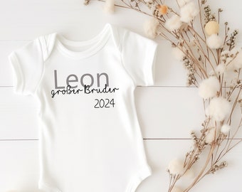 Babybody personalisiert | Großer Bruder | Kleiner Bruder | Große Schwester | Kleine Schwester | Geschwister Outfit