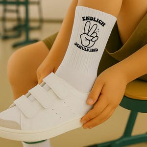 Schoolchild socks school enrollment gift 2025 – children&#39;s socks with print – school cone filling girl boy – 1st grade back to school outfit