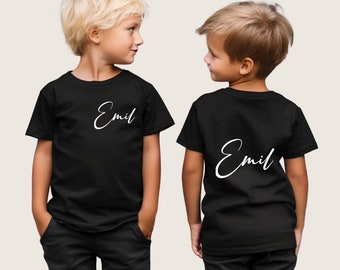 T-Shirt/Langarmshirt für Kinder mit Name | Baby T-Shirt mit Namen | Langarmshirt mit Namen | T-Shirt 56-134 | Weihnachtsgeschenk