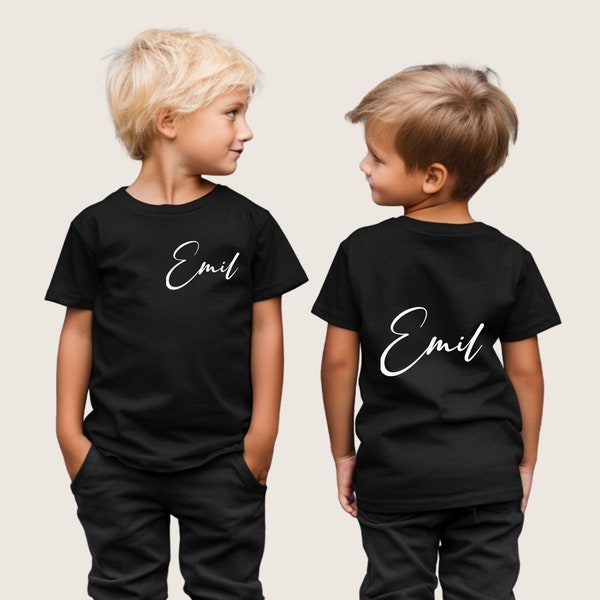 T-Shirt/Langarmshirt für Kinder mit Name | Baby T-Shirt mit Namen | Langarmshirt mit Namen | T-Shirt 56-134 | Weihnachtsgeschenk