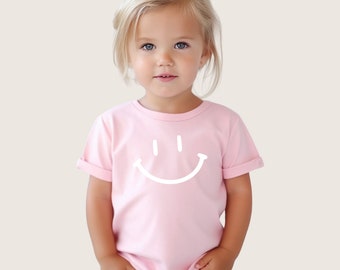Camiseta extragrande Smiley | Camiseta con dicho | Camiseta 56-134 | Camisa con lema | Rosa viejo | Camisa de niñas