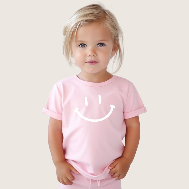 Oversize T-Shirt Smiley T-Shirt mit Spruch T-Shirt 56-134 Motto-Shirt Altrosa Mädchen Shirt Bild 1