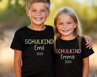 School child T-shirt/long sleeve shirt | Schoolchild 2024 | Kita child 2024 | crèche child | Start of school | School enrollment 2024 | 1-10 years