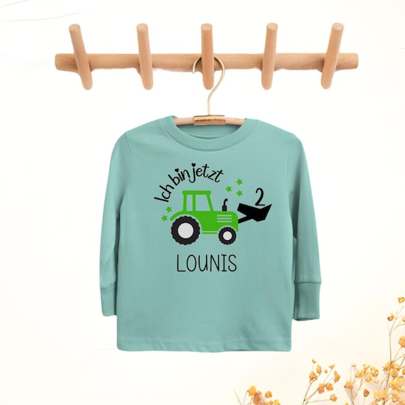 Personalized Tractor Long-sleeved Shirt for Children