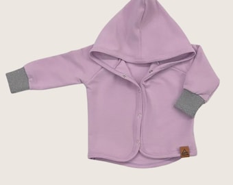 Kapuzenjacke | Baby und Kinderjacke | flieder | Unisex