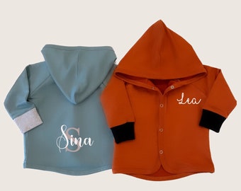 Personalisierte Kinderjacke | Jacke für Babys und Kinder | verschiedene Farben | Wunschname | Unisex | Jacke für Kinder mit Name