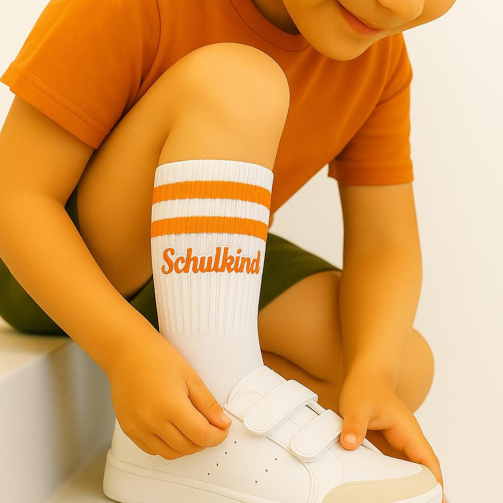 Schoolchild socks school enrollment gift 2025 – children's socks with print – school cone filling girl boy – 1st grade back to school outfit
