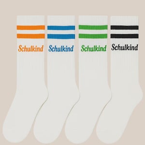 4-pair set, school child socks school enrollment gift 2025 – children&#39;s socks with print – school cone filling girl boy 1st grade back to school