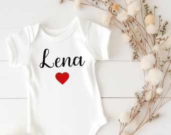 Baby bodysuit with name | Long sleeve bodysuit with name | Short sleeve bodysuit with name | Personalized bodysuit