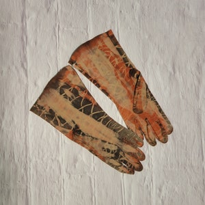 Vintage Tie-Dye Gloves