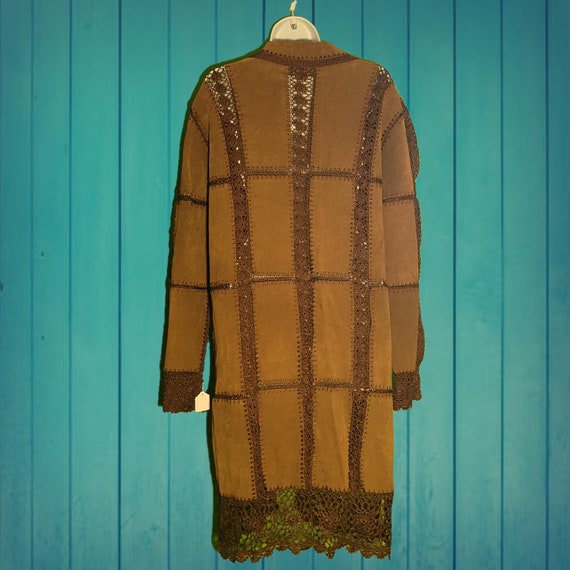 1990's Static Leather Patchwork Jacket Large - image 9