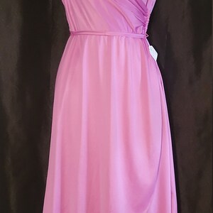 1970's 80's Lilac Cocktail Dress image 2