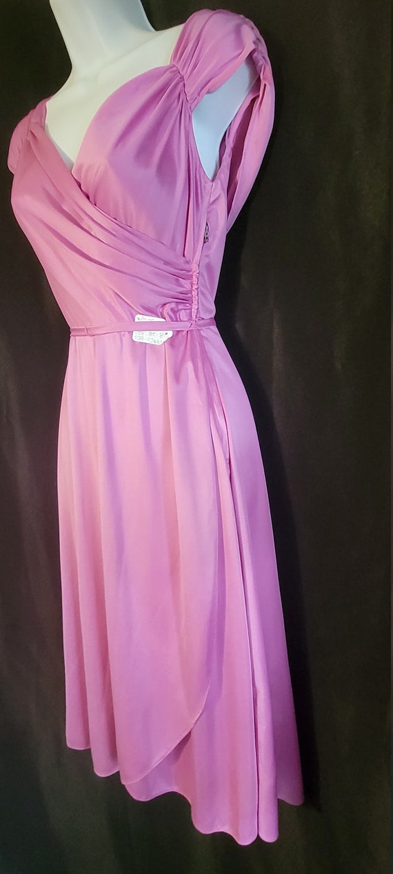 1970's - 80's Lilac Cocktail Dress - image 3