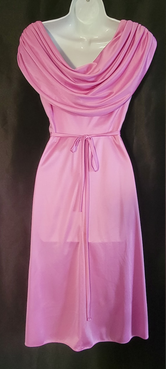 1970's - 80's Lilac Cocktail Dress - image 4