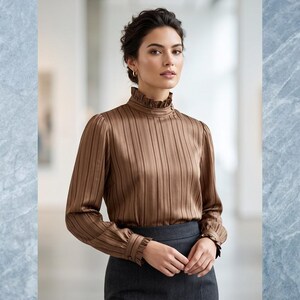 Vintage Danielle Dumar Silk Button Down Blouse