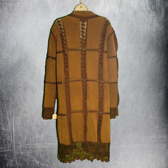 1990's Static Leather Patchwork Jacket Large - image 2