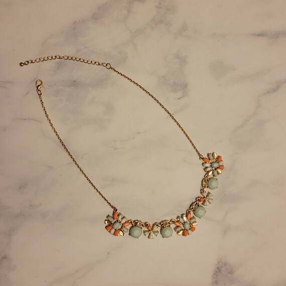 Multi Colored Flower Necklace - image 3