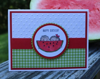 Tarjetas de cumpleaños de sandía