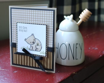 Tarjeta de felicitación honey Bear